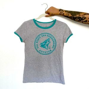 cal state san bernardino coyotes baby ringer tee 🐺